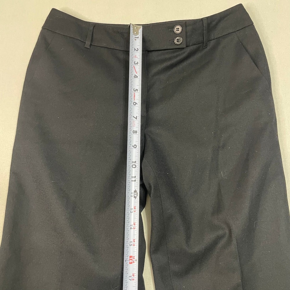 Talbots Petites Black Wool Blend Flare Dress Pants Career Trousers - Size 8P - Picture 5 of 8